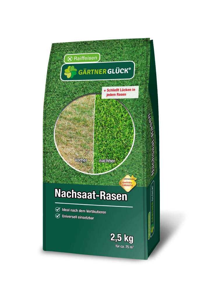 GÄRTNERGLÜCK Nachsaat-Rasen